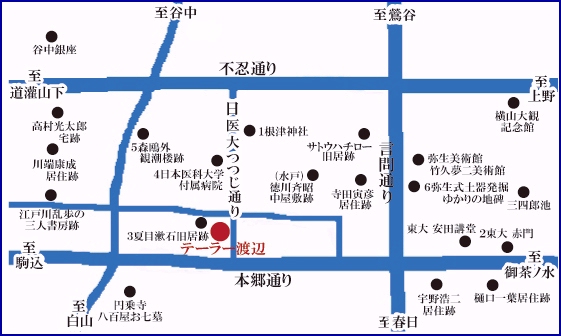 当店の周辺地図 当店の周辺地図