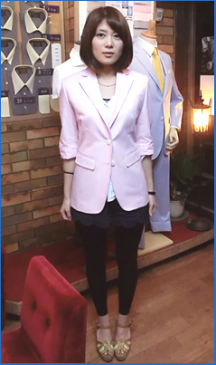 レディースオーダーお客様登場 テーラー渡辺